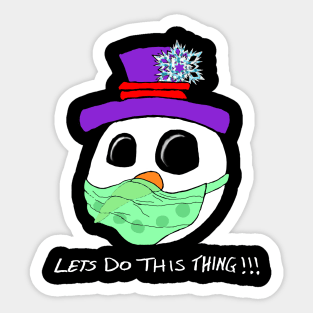 Christmas Snowman Sticker